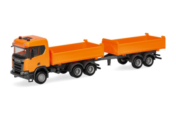 Scania CR ND XT Baukipper-Hängerzug