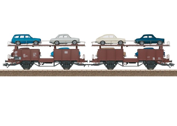 Autotransportwagen-Paar Laaes, DB, Ep.IV