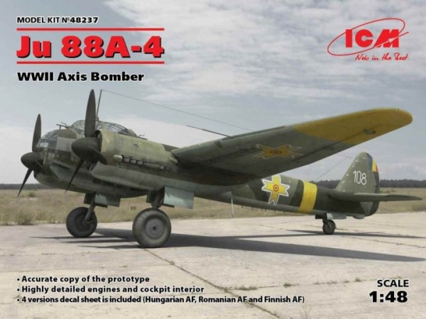 1:48-Ju 88A-4, WWII Axis Bomber