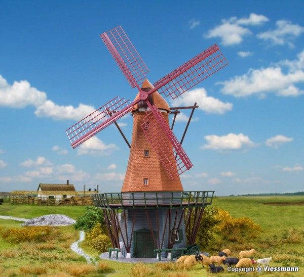 H0-Windmühle auf Fehmarn