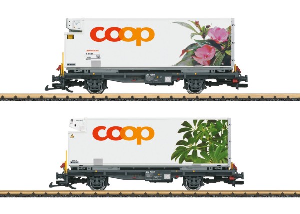 Containerwagen-Set Coop RhB, Ep.VI