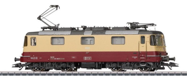 E-Lok Re 421, SBB, Ep.VI, rot/beige