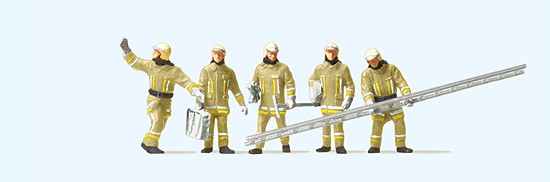 H0-Feuerwehrmänner in moderner Kleidung