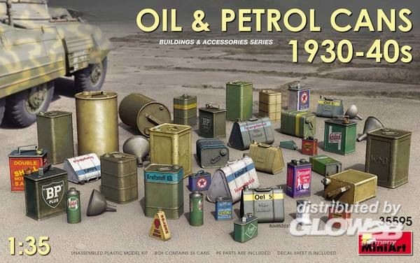 1:35-Oil & Petrol Cans 1930-40s