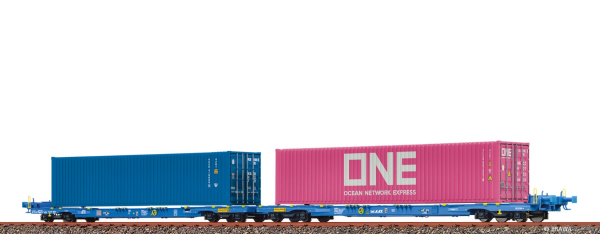 H0-Containerwagen Sffggmrrss AAE VI, ONE