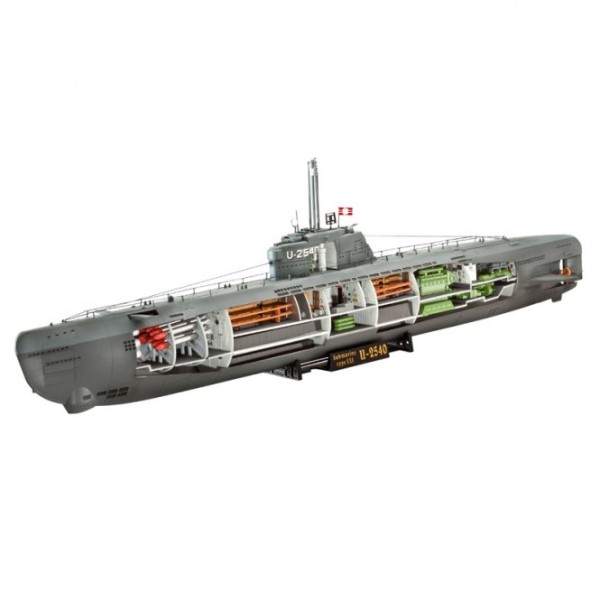 1:144-U-Boot Typ XXI U 2540 &Interieur