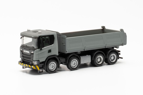 Scania CG 17 4-achs Baukipper, grau/gelb