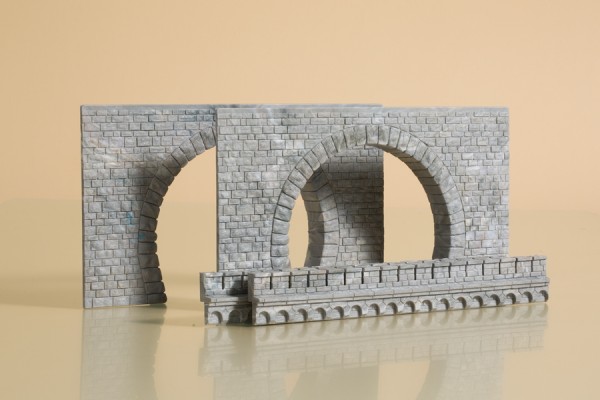 H0-Tunnelportale zweigleisig (Beutel)