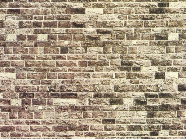 H0/TT-Mauerplatte Basalt, extra lang