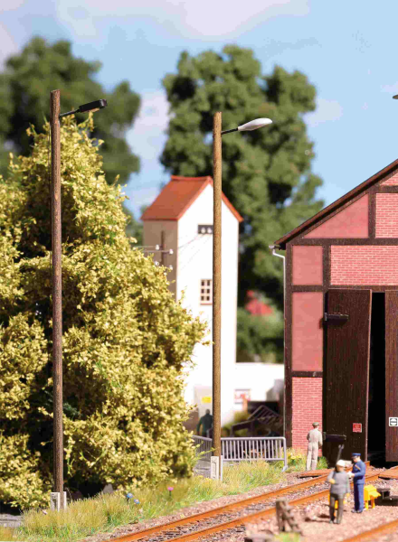 Straßenleuchte weiß eckig