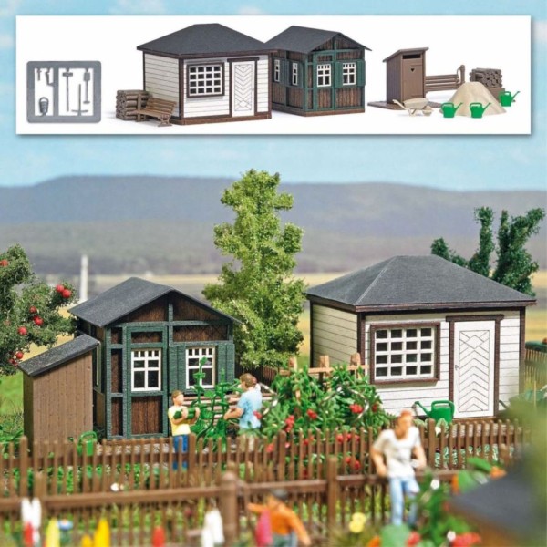 H0-Gartenlauben Set 1