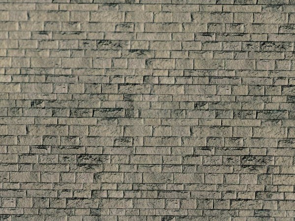 H0-Mauerplatte Haustein, 25x12,5 cm