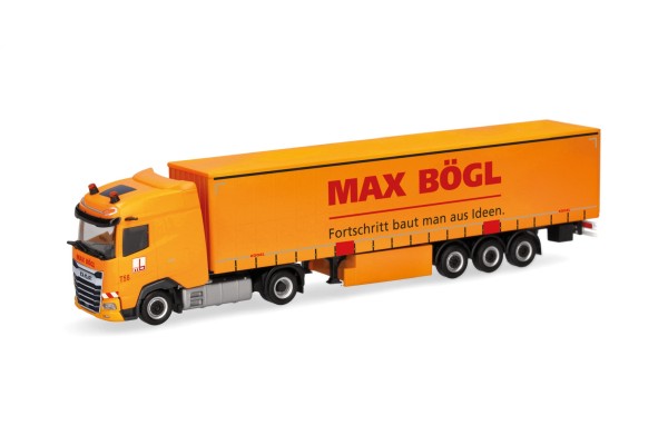 DAF XG Gardinenplanen-Sattelzug, Max Bög