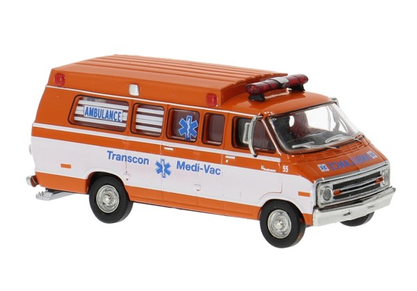 Dodge B 200 Ambulance, 1975, Transcon