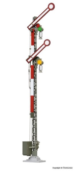 0-Formsignal mit zwei gekoppelten Flügel