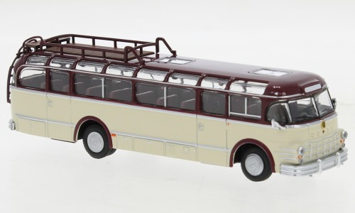 Saurer 5 GVF-U, dunkelrot/beige, 1951