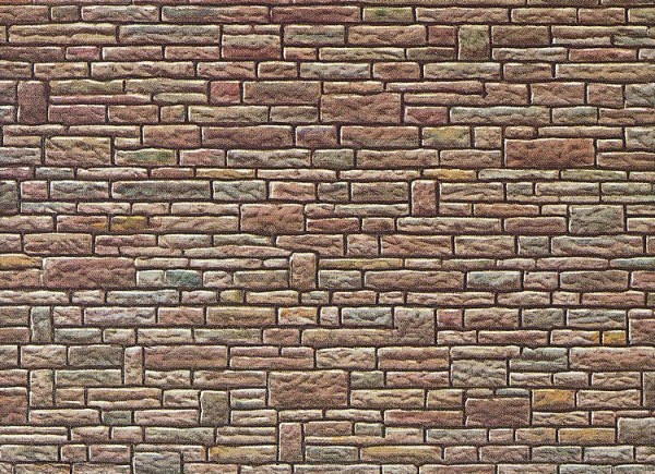 H0-Mauerplatte Sandstein, 250 x 125 mm