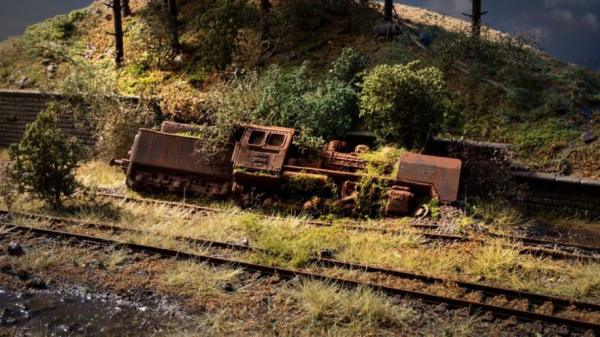 H0-Vergessener Ort: Lokomotive