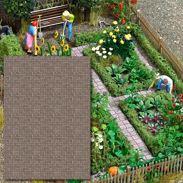 H0-2 Dekoplatten »Natursteinpflaster«