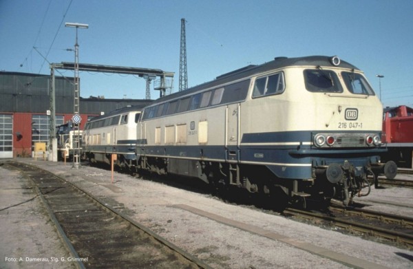 Diesellok mit AC-Sound BR 216 beigeblau