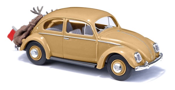 VW Käfer Ovalfenster mit Hirsch