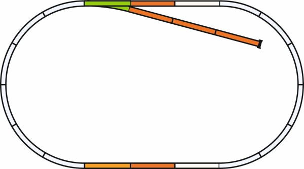 A-Gleis mit Bettung Set: B