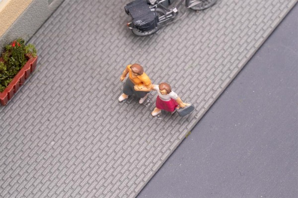 Bastelplatte Gehweg, dunkelgrau