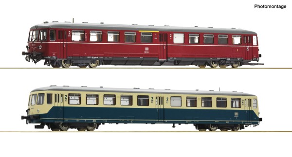2er Set Akkutriebwagen BR 515+Steuerwage
