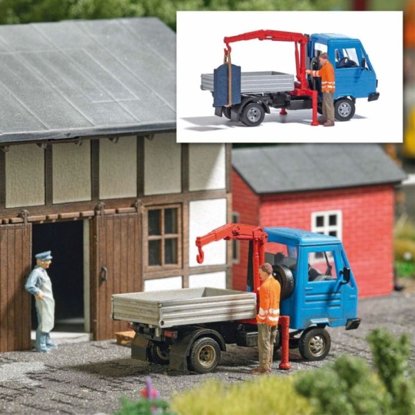 H0-Action Set: Fahrzeug mit Kran