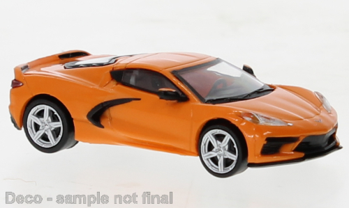 Chevrolet Corvette C8, orange, 2020