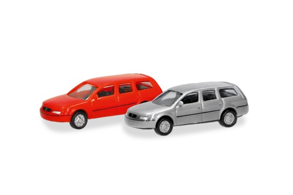 N/2er Set VW Passat Variant, rot/silber