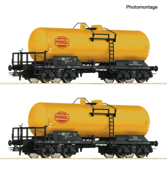 2-tlg. Set: Kesselwagen, DR, Ep.IV