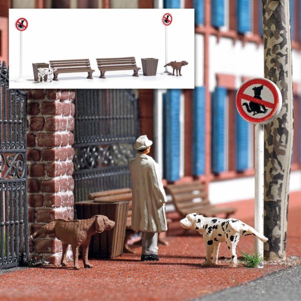 H0-Action-Set: Pinkelnde Hunde