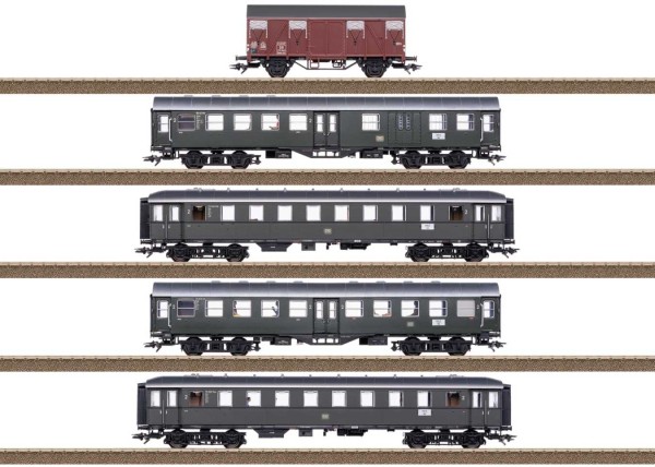 Wagen-Set zu BR 66 DB, Ep.III