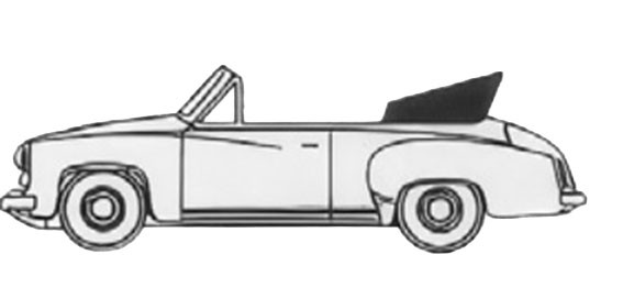 Wartburg 311 Cabriolet, weiss, 1959