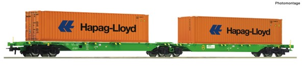 Container-Doppeltragwagen Hapag-Lloyd