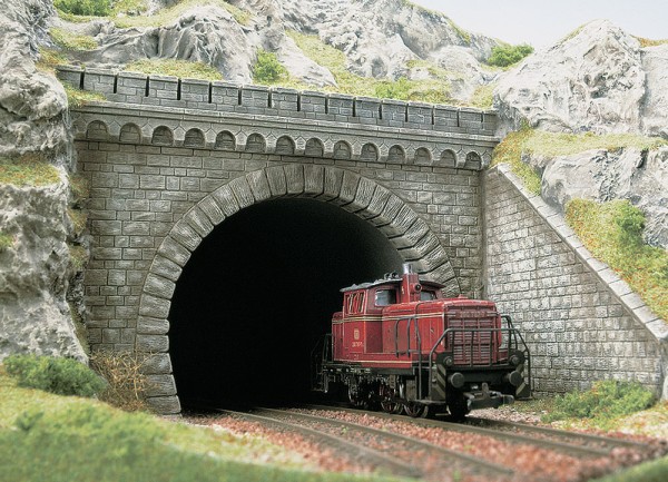 H0-Tunnelportal, 2-gleisig