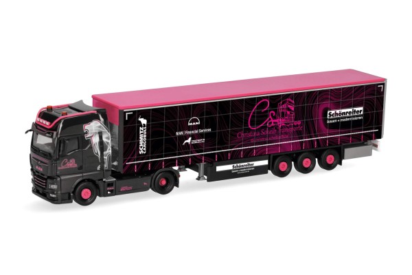 MAN TGX GX Gardinenplanen-Sattelzug