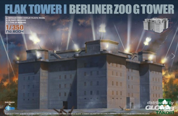 1:350-FLAK TOWER I BERLINER ZOO G TOWER