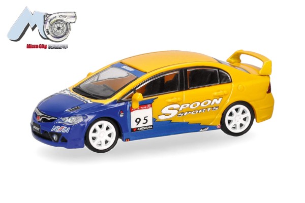 MicroCity: Honda Civic FD2, gelb/blau