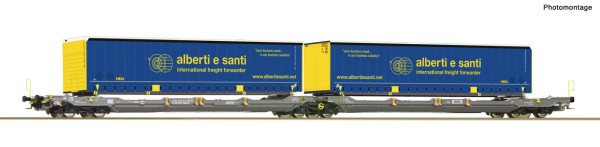 Doppeltaschen-Gelenkwagen T3000e, Hupac