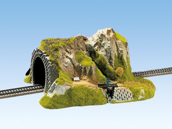 H0-Tunnel 1-gleisig, gerade, 34 x 27 cm