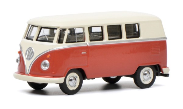 1:64-VW T1 Bus, rot/beige