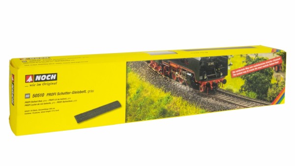 H0-PROFI Schotter-Gleisbett, grau