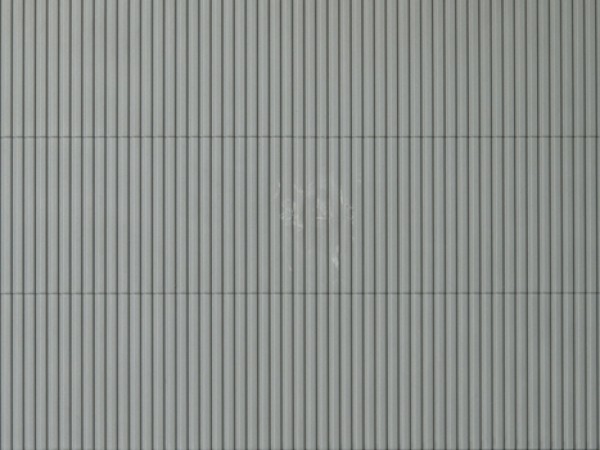 H0/TT 2 Dekorplatten Trapezblech grau