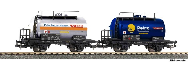 2er Set 2-achs. Kesselwagen PKP, Ep.V