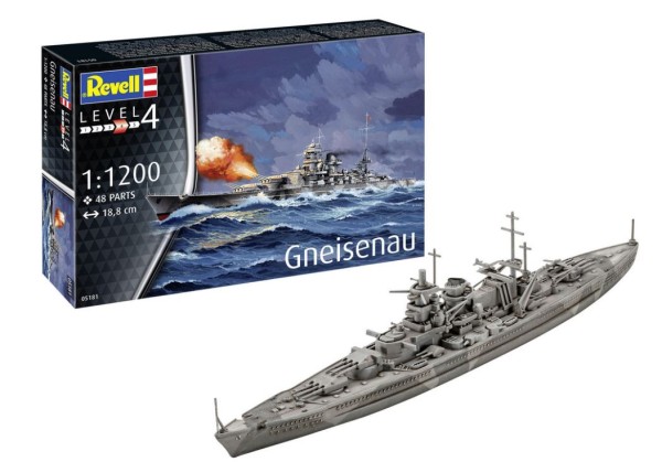 1-1200-Battleship Gneisenau