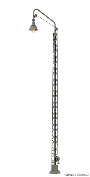 0-Gittermastleuchte, LED warmweiß