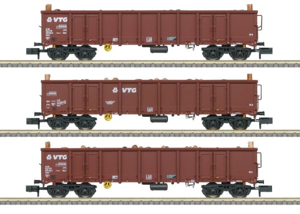 Güterwagen-Set Eanos, mit Holz VTG, Ep.6