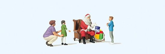 H0-Weihnachtsmann im Sessel